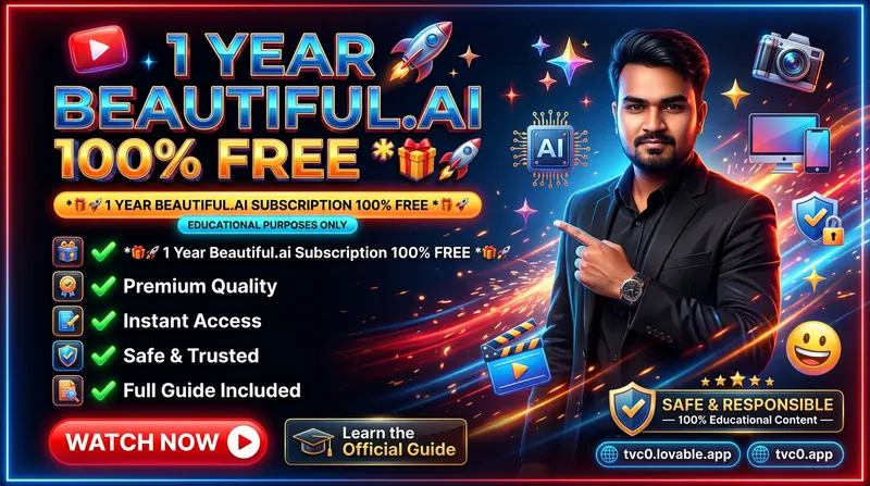 1 Year Beautiful.ai Subscription 100% Free *🎁🚀